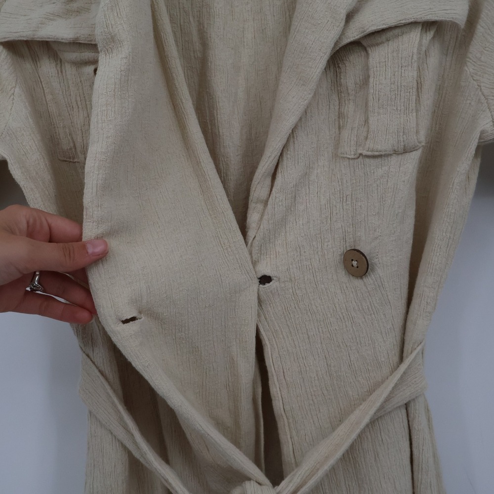 Free People Clementine Mini Dress Womens S Beige Safari Resort Coastal Beach - Picture 13 of 16